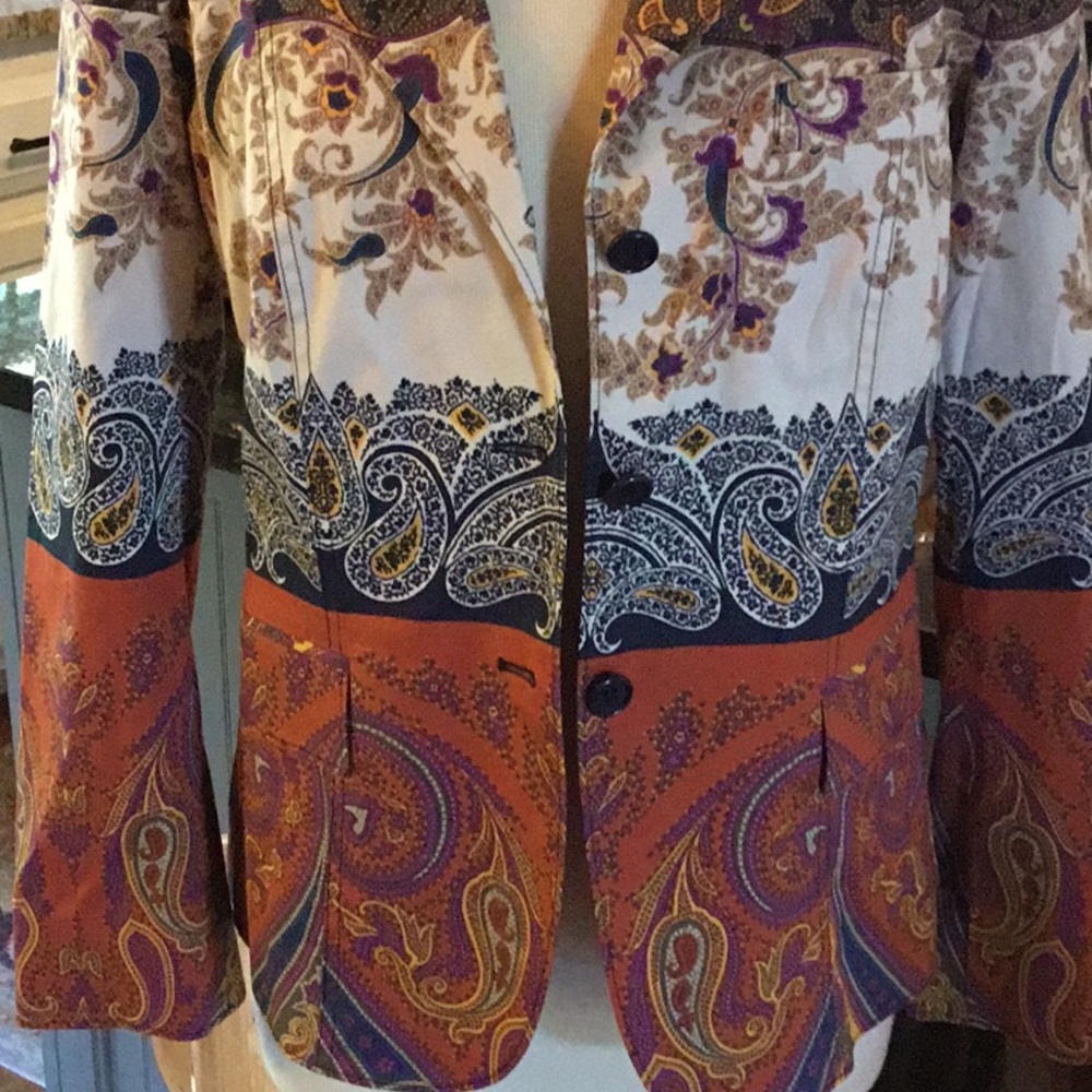 Etro Paisley Floral Multi color Blazer - Picture 2 of 6